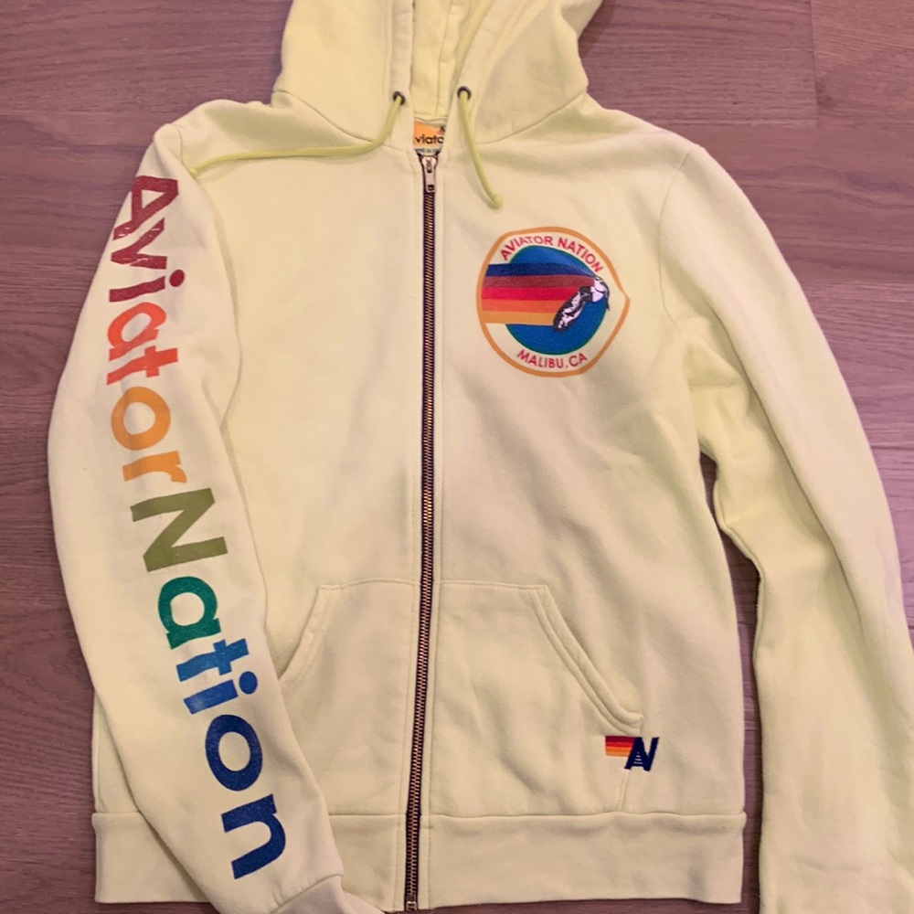 Aviator nation, neon yellow, size M , Malibu, RARE CANT PURCHASED ON WEBSITE